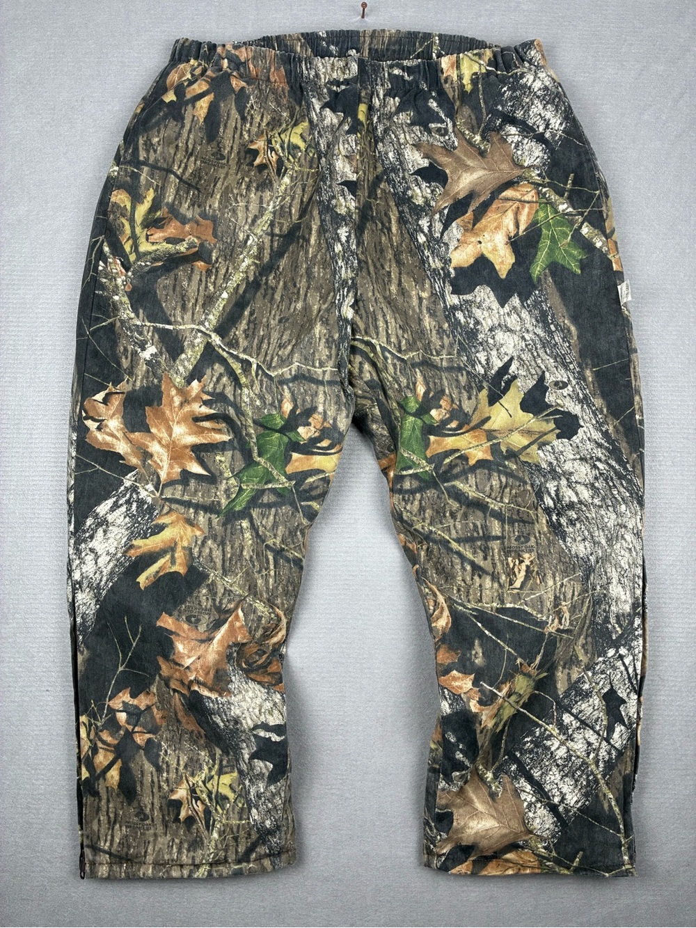 VTG Natural Habitat Quilted Hunting Pants 2XL- Camouflage Leaf Print Gorpcore
